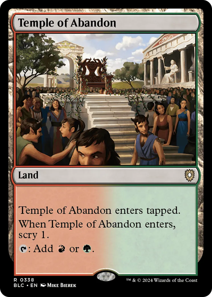 Temple de l'abandon — Bloomburrow Commander — Magic: The Gathering