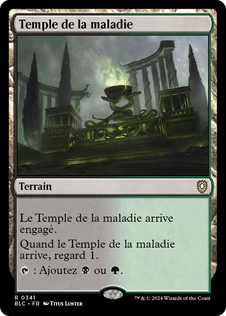 Temple de la maladie — Bloomburrow Commander — Magic: The Gathering