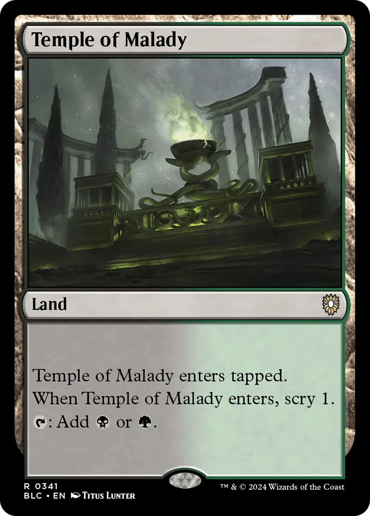 Temple of Malady — Bloomburrow Commander — Magic: The Gathering