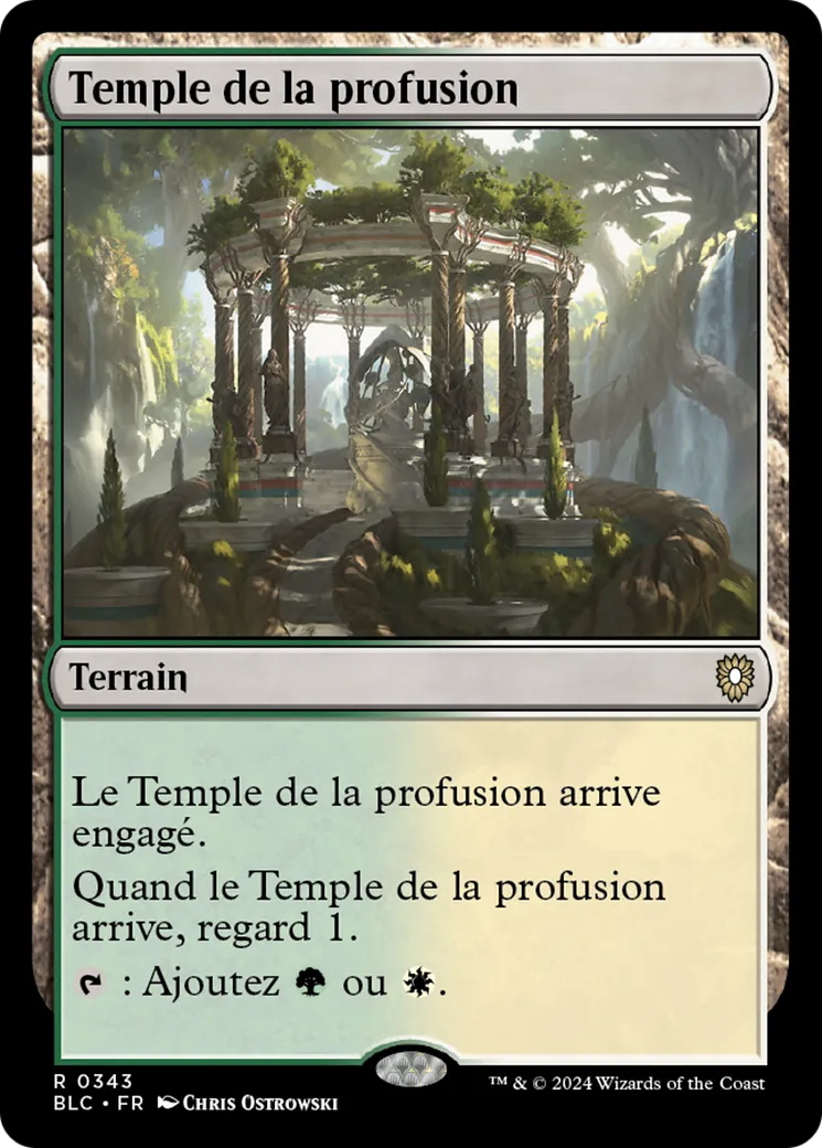 Temple de la profusion — Bloomburrow Commander — Magic: The Gathering