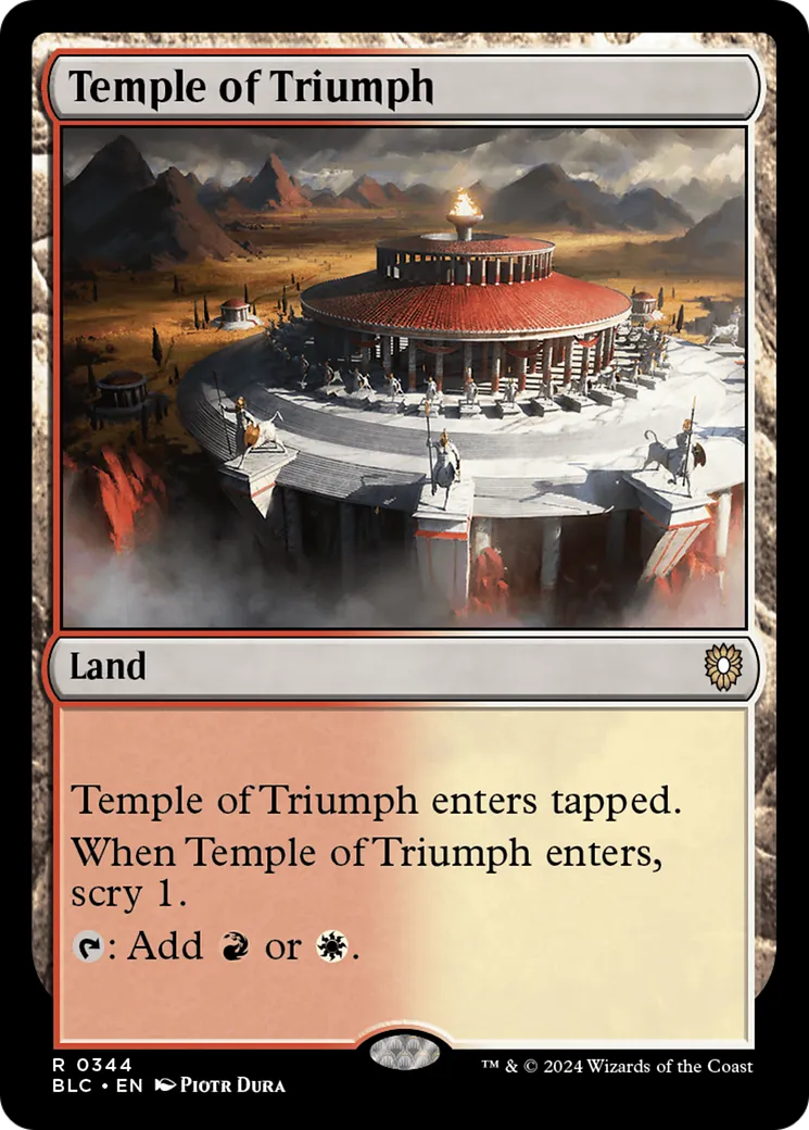 Temple du triomphe — Bloomburrow Commander — Magic: The Gathering