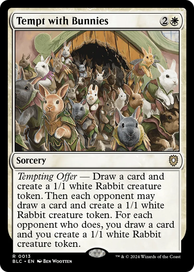 Tempt with Bunnies — Bloomburrow Commander — Magic: The Gathering