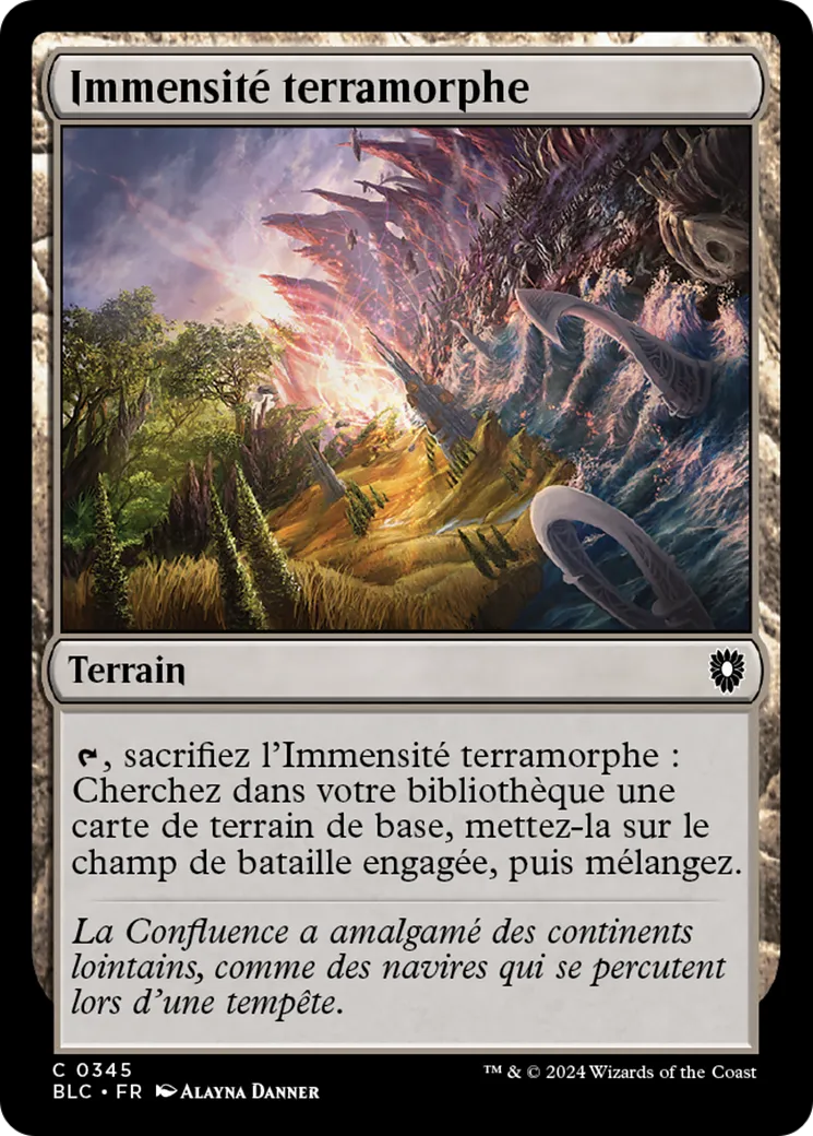 Immensité terramorphe — Bloomburrow Commander — Magic: The Gathering