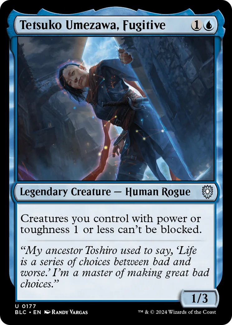 Tetsuko Umezawa, fugitive — Bloomburrow Commander — Magic: The Gathering