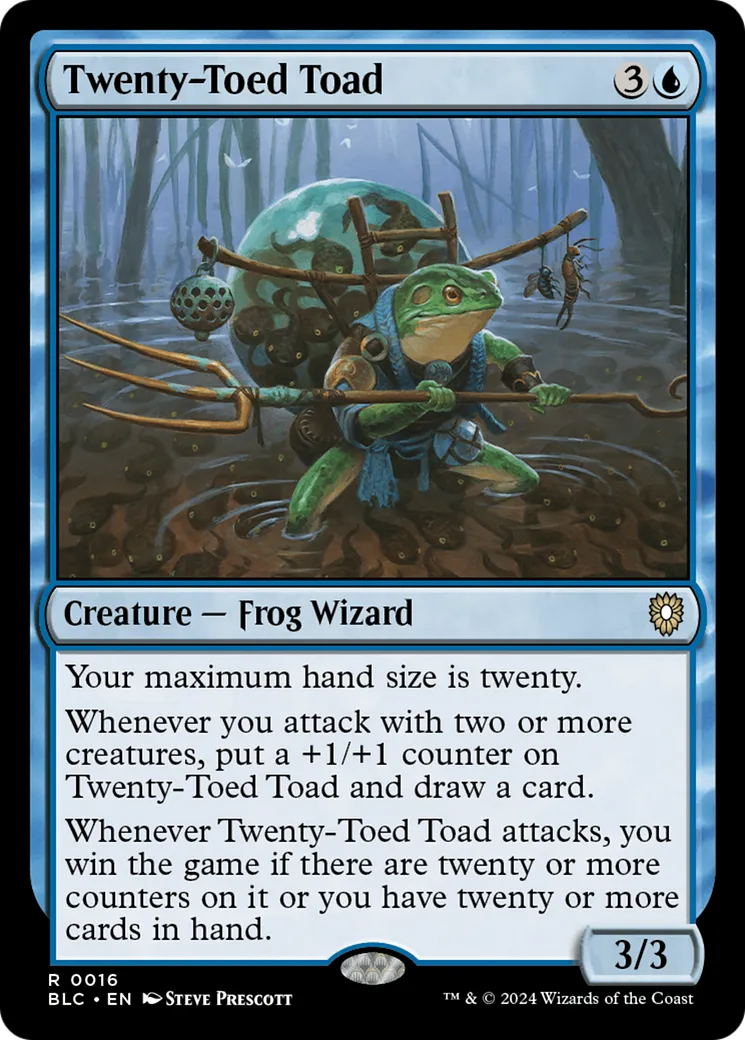 Twenty-Toed Toad — Bloomburrow Commander — Magic: The Gathering