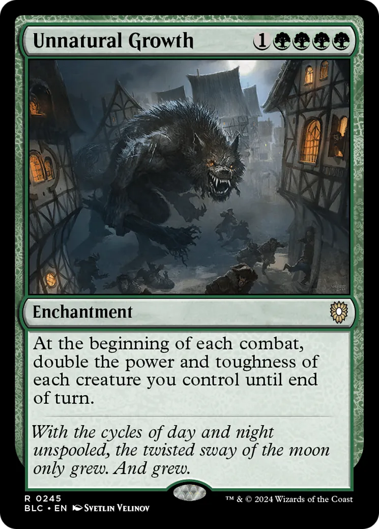 Unnatural Growth — Bloomburrow Commander — Magic: The Gathering