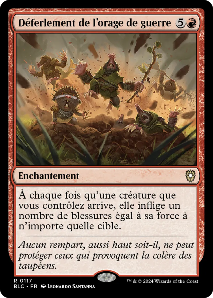 Déferlement de l'orage de guerre — Bloomburrow Commander — Magic: The Gathering