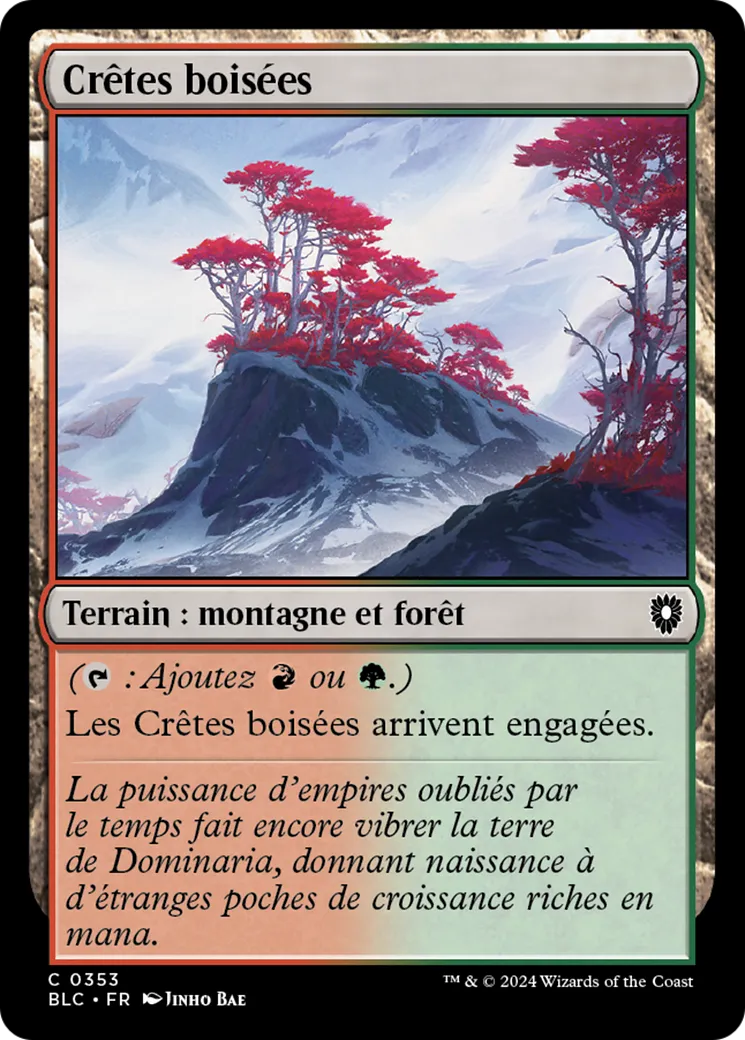 Crêtes boisées — Bloomburrow Commander — Magic: The Gathering