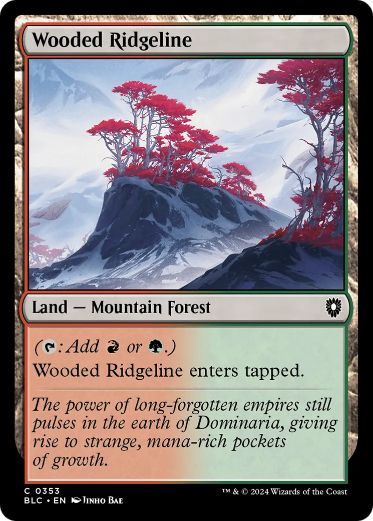 Wooded Ridgeline — Bloomburrow Commander — Magic: The Gathering