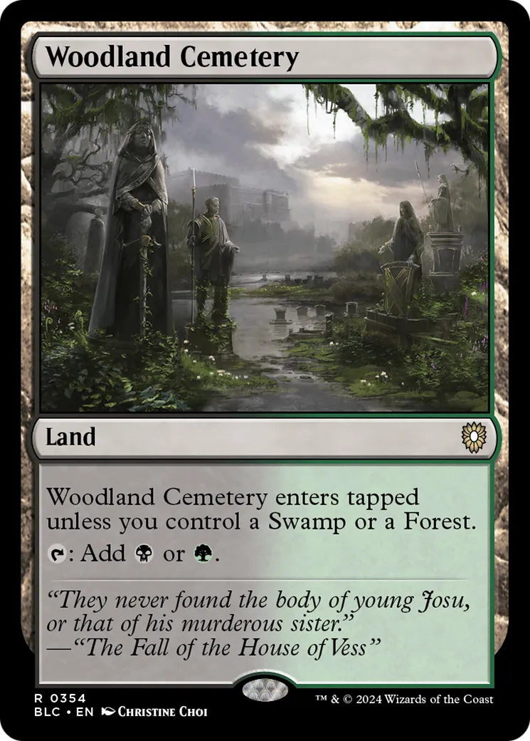 Woodland Cemetery — Bloomburrow Commander — Magic: The Gathering
