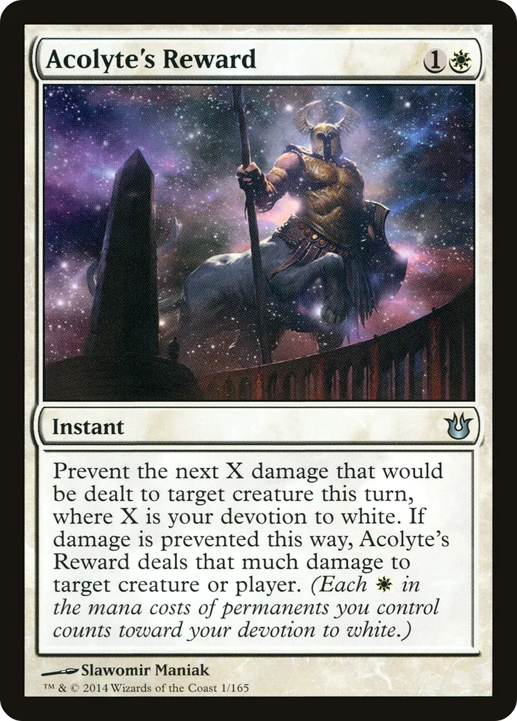 Acolyte's Reward — Born of the Gods — Magic: The Gathering