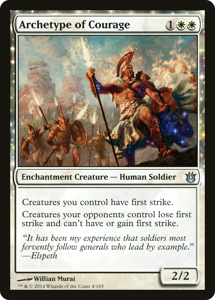 Archetype of Courage — Born of the Gods — Magic: The Gathering