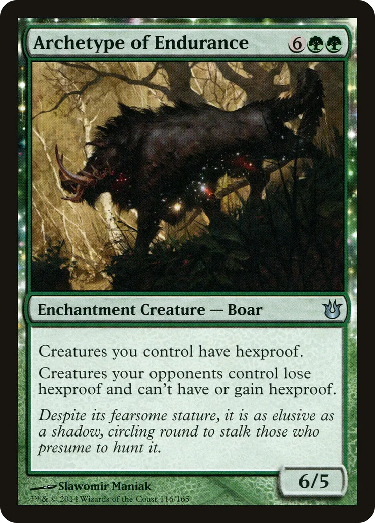 Archétype de l'endurance — Born of the Gods — Magic: The Gathering