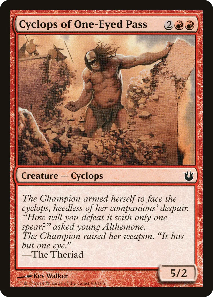 Cyclops of One-Eyed Pass — Born of the Gods — Magic: The Gathering
