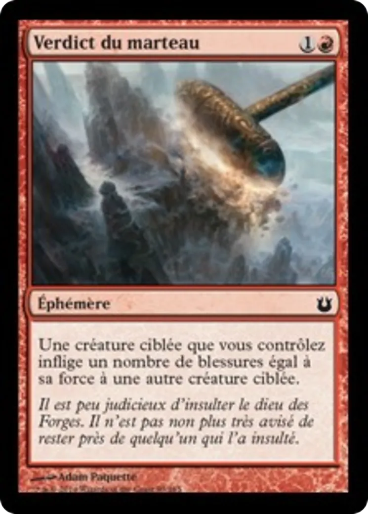 Verdict du marteau — Born of the Gods — Magic: The Gathering