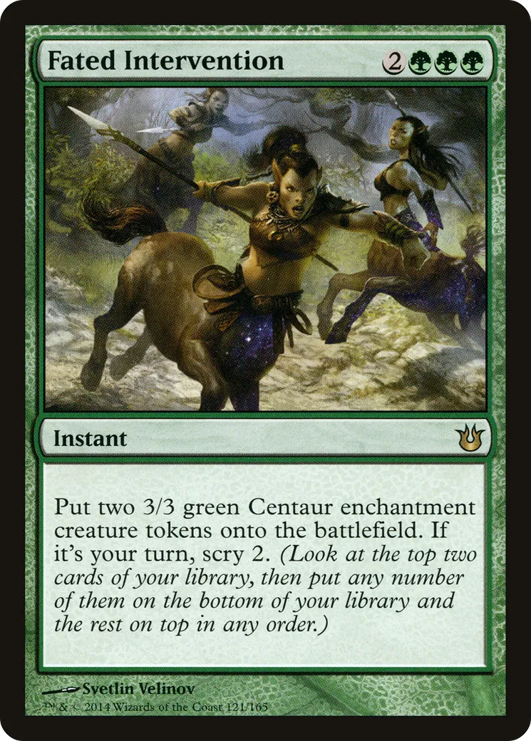 Fated Intervention — Born of the Gods — Magic: The Gathering