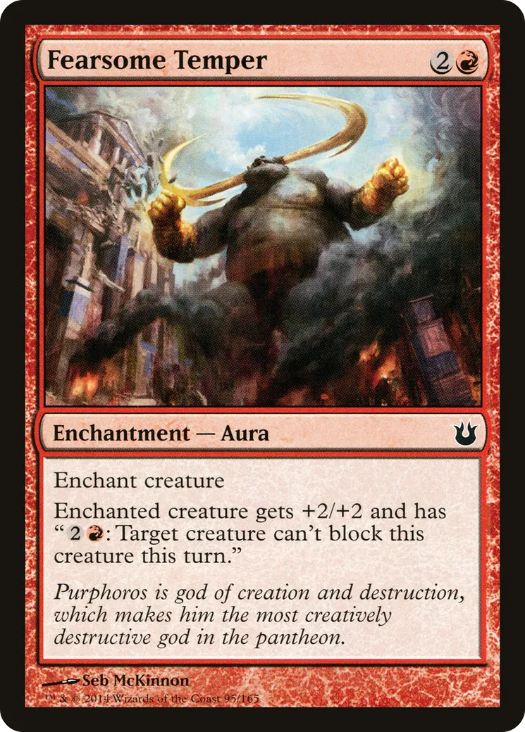 Fearsome Temper — Born of the Gods — Magic: The Gathering