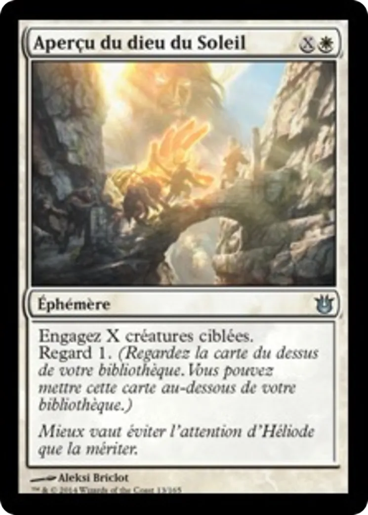 Aperçu du dieu du Soleil — Born of the Gods — Magic: The Gathering