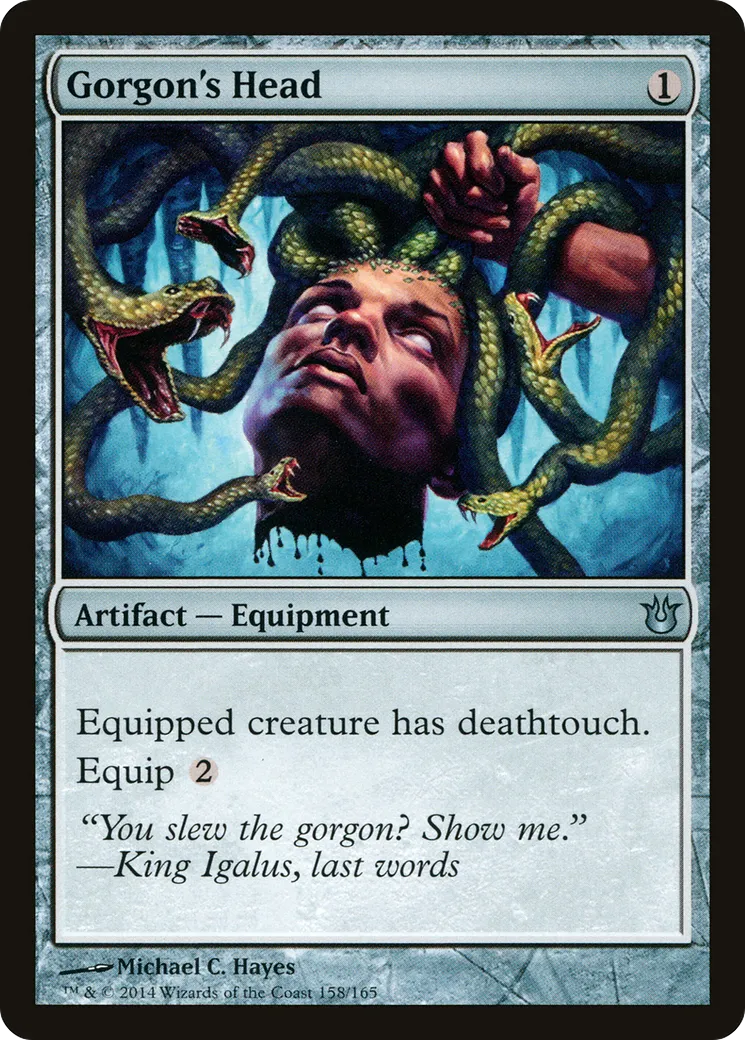 Tête de la gorgone — Born of the Gods — Magic: The Gathering