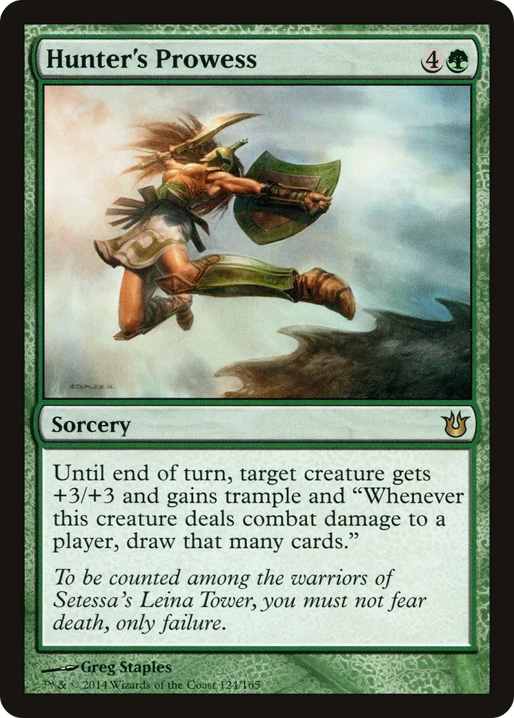 Hunter's Prowess — Born of the Gods — Magic: The Gathering