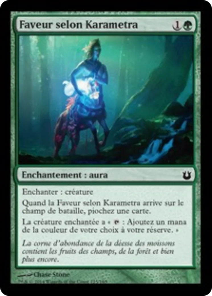 Faveur selon Karametra — Born of the Gods — Magic: The Gathering