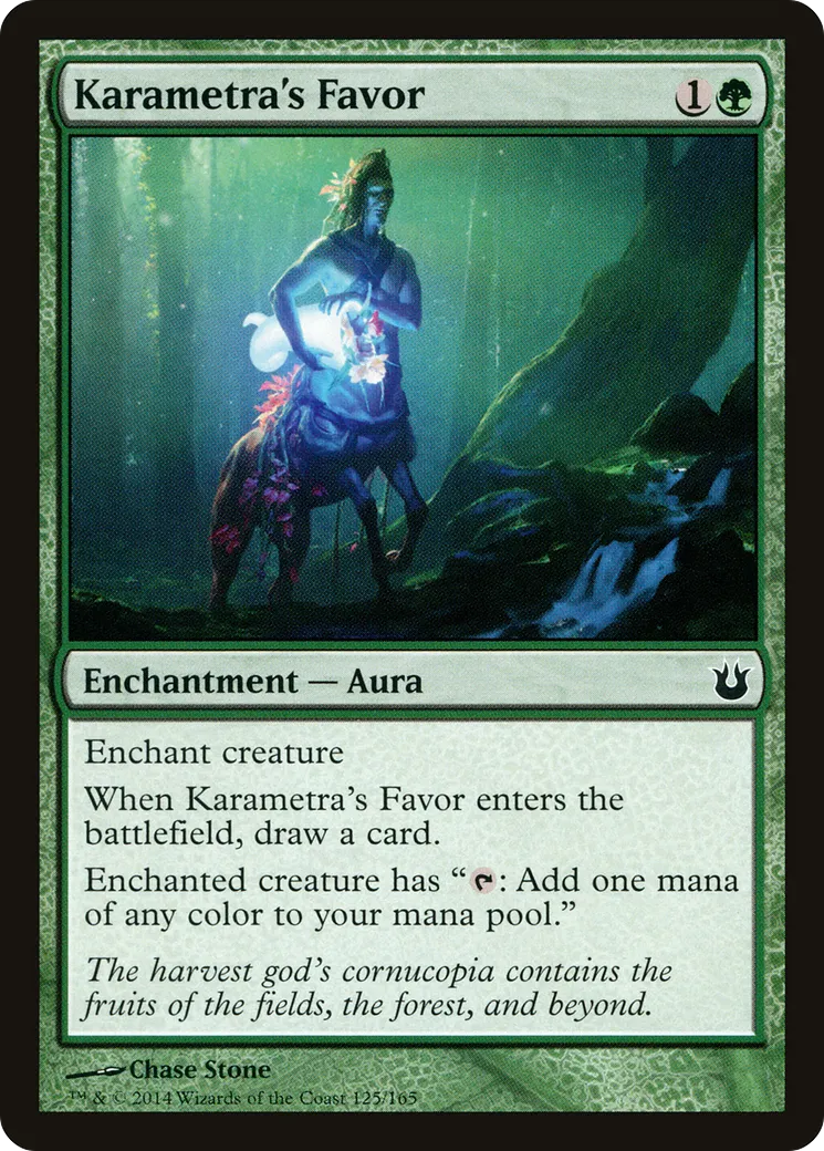 Karametra's Favor — Born of the Gods — Magic: The Gathering