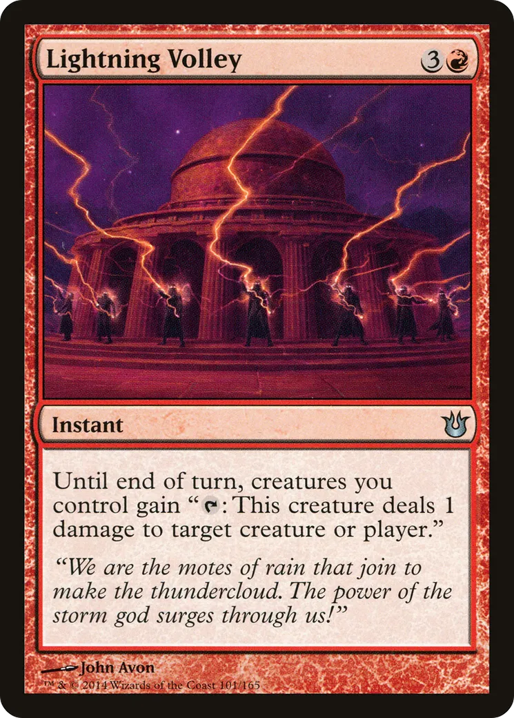 Lightning Volley from Born of the Gods - Magic: The Gathering