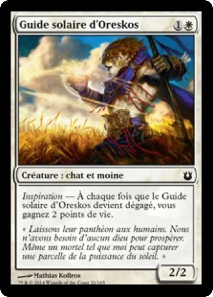 Guide solaire d'Oreskos — Born of the Gods — Magic: The Gathering