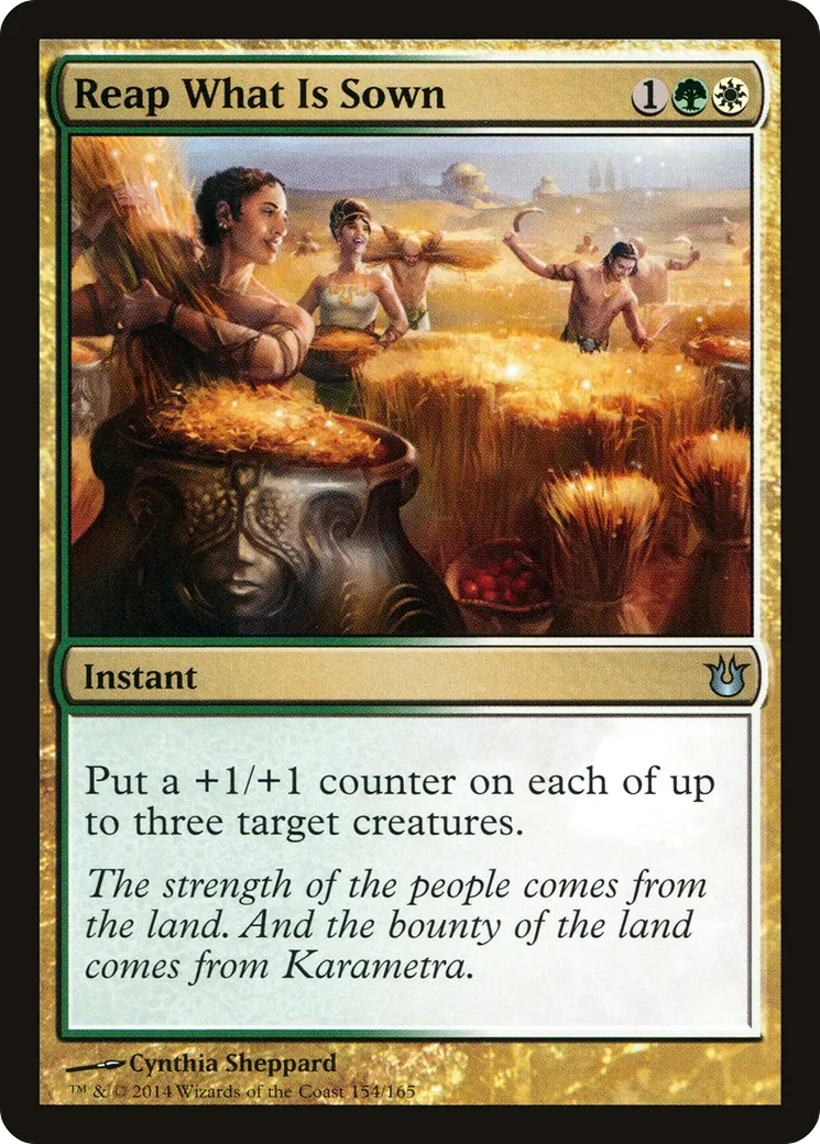 Reap What Is Sown — Born of the Gods — Magic: The Gathering