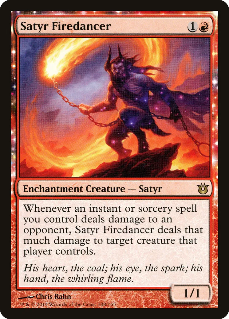 Satyr Firedancer — Born of the Gods — Magic: The Gathering