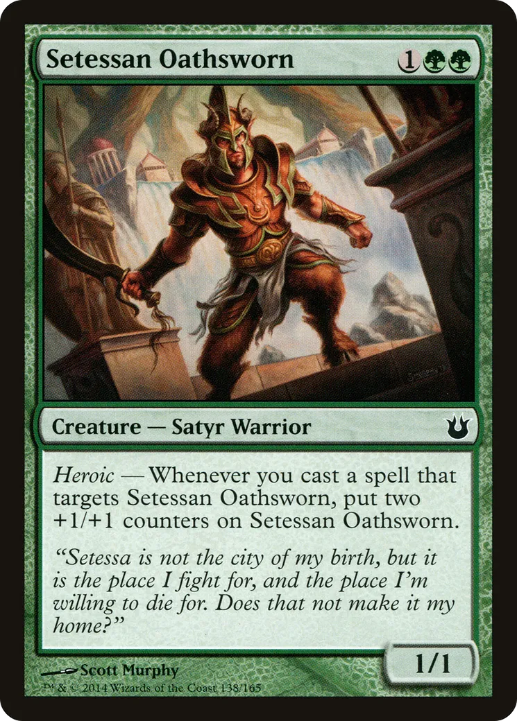 Assermenté setessien — Born of the Gods — Magic: The Gathering