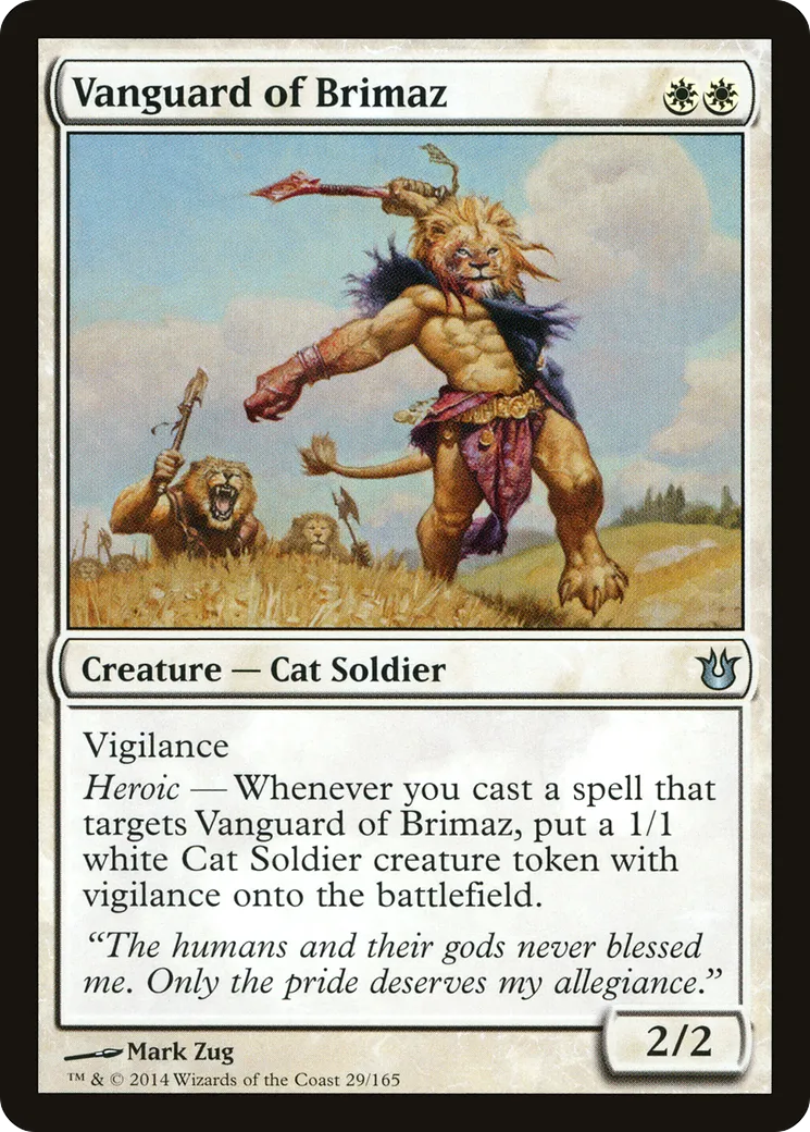 Avant-garde de Brimaz — Born of the Gods — Magic: The Gathering