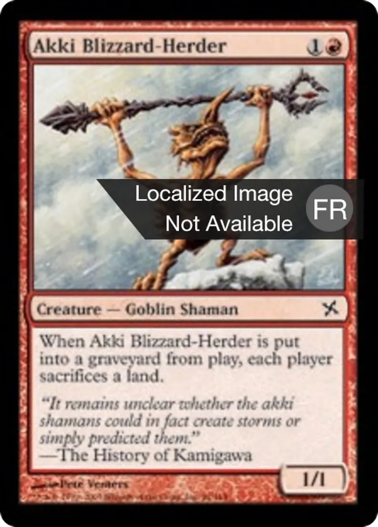 Berger de blizzard akki — Betrayers of Kamigawa — Magic: The Gathering
