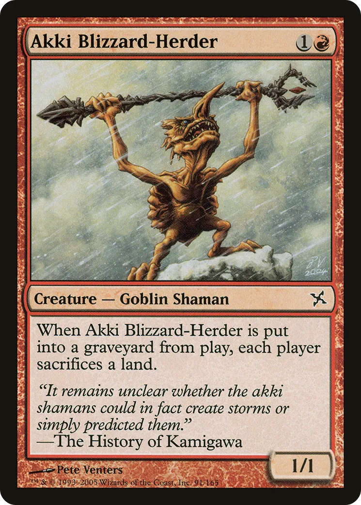 Berger de blizzard akki — Betrayers of Kamigawa — Magic: The Gathering