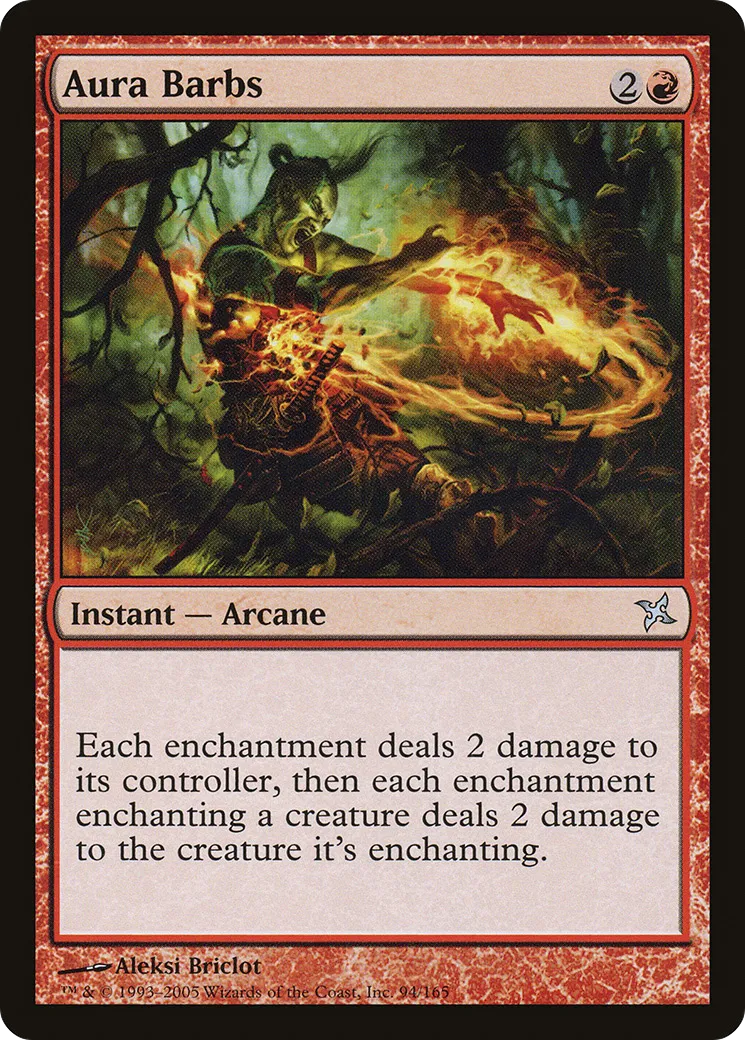 Aura Barbs — Betrayers of Kamigawa — Magic: The Gathering