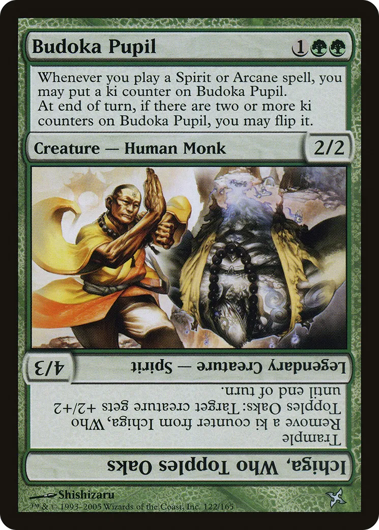 Budoka Pupil // Ichiga, Who Topples Oaks — Betrayers of Kamigawa — Magic: The Gathering