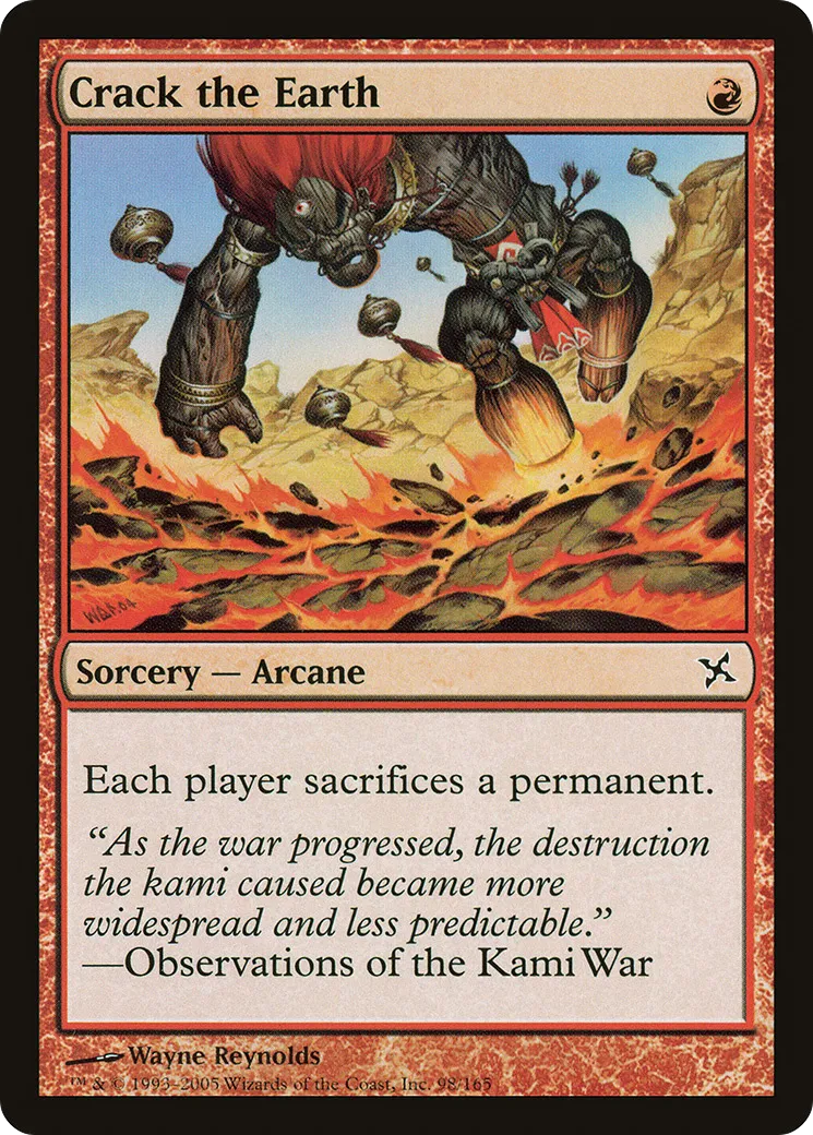 Crack the Earth — Betrayers of Kamigawa — Magic: The Gathering