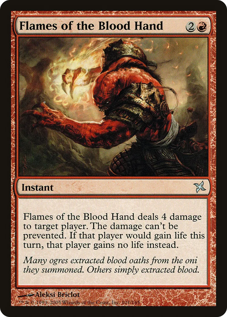 Flammes de la main de sang — Betrayers of Kamigawa — Magic: The Gathering