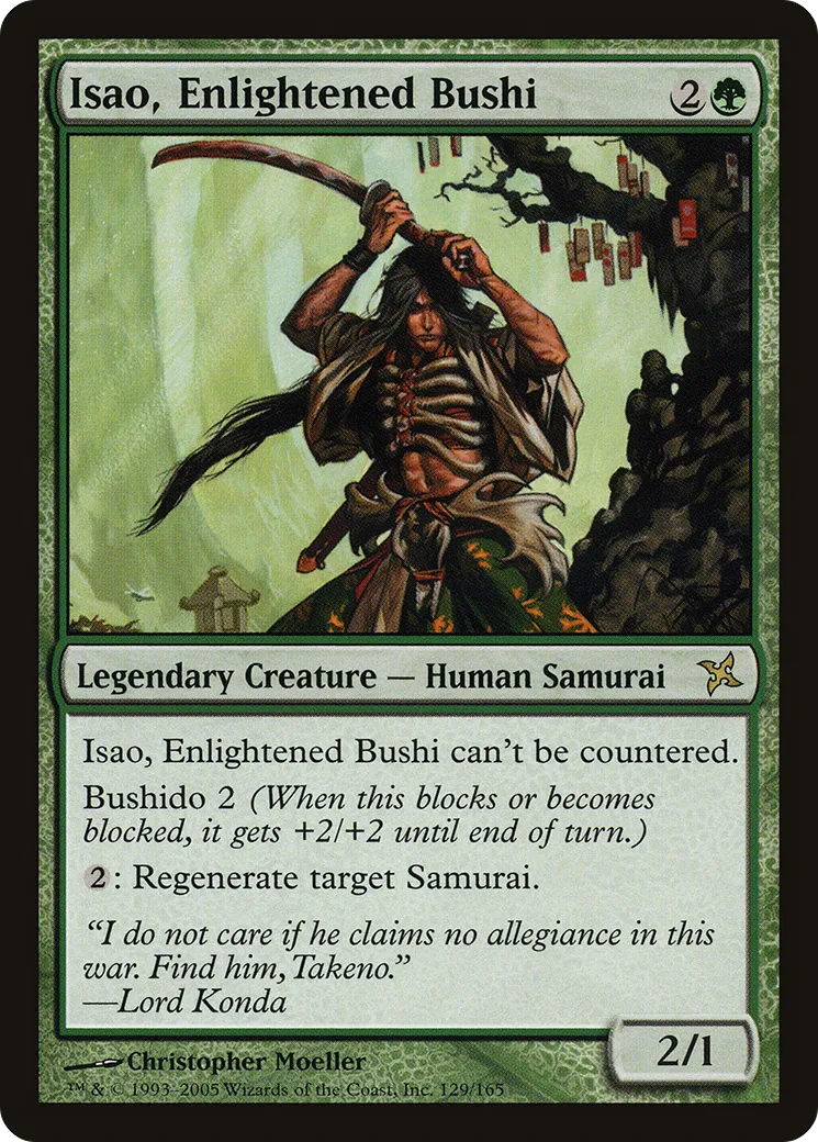 Isao, bushi éclairé — Betrayers of Kamigawa — Magic: The Gathering