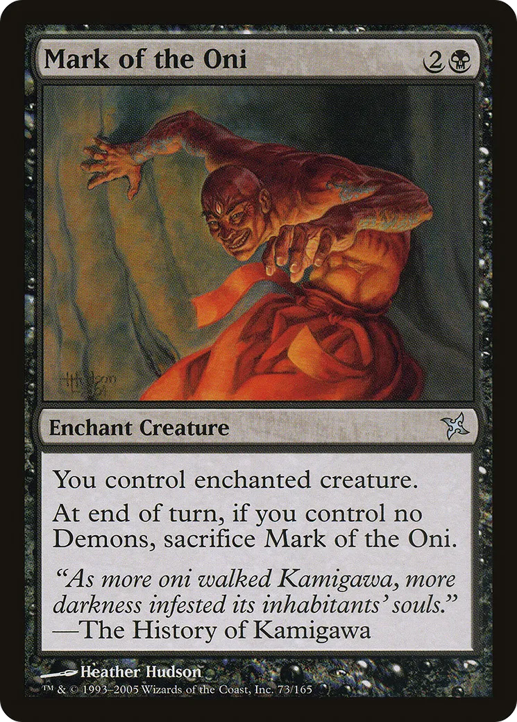 Mark of the Oni — Betrayers of Kamigawa — Magic: The Gathering