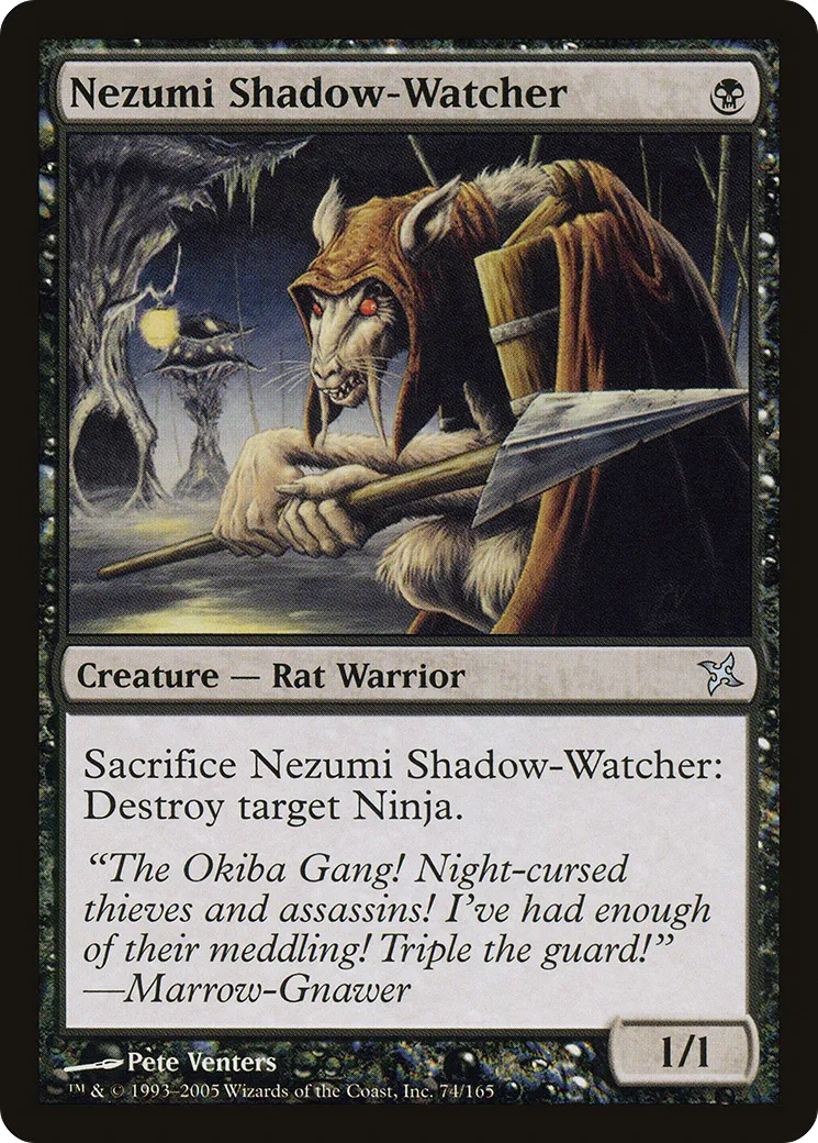 Nezumi Shadow-Watcher — Betrayers of Kamigawa — Magic: The Gathering