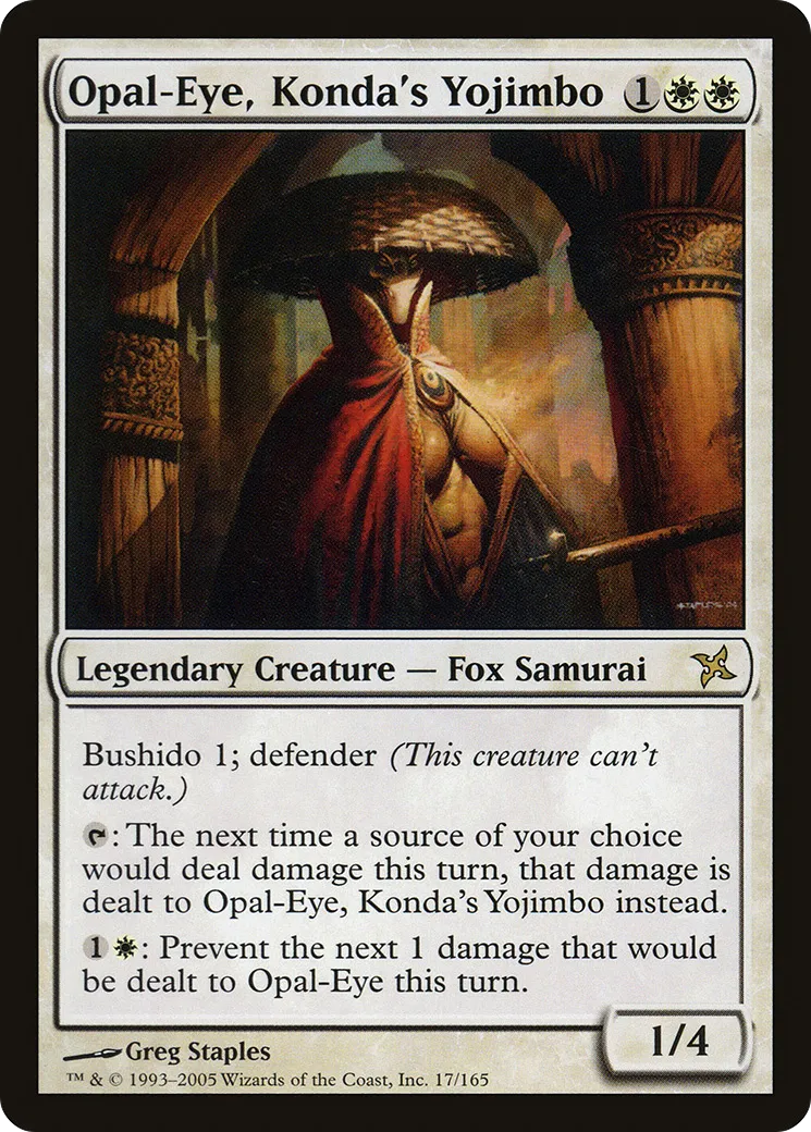 Opal-Eye, Konda's Yojimbo — Betrayers of Kamigawa — Magic: The Gathering