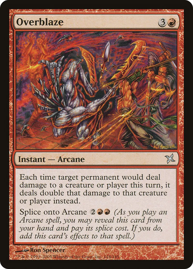 Overblaze — Betrayers of Kamigawa — Magic: The Gathering