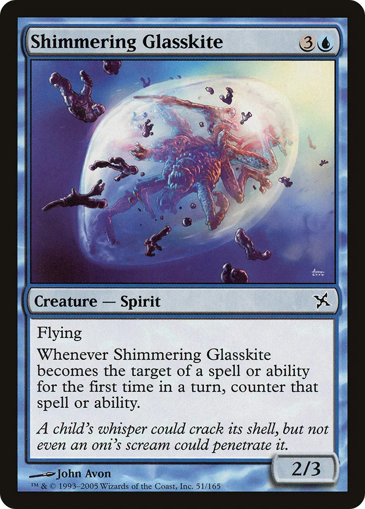 Shimmering Glasskite — Betrayers of Kamigawa — Magic: The Gathering