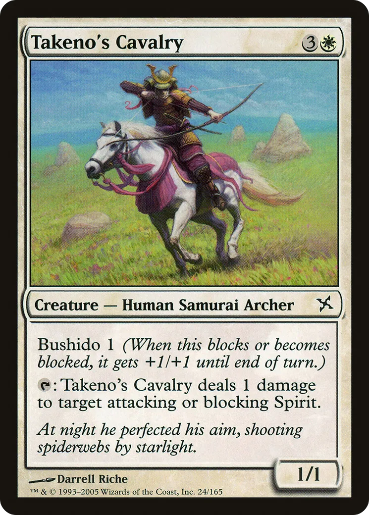 Takeno's Cavalry — Betrayers of Kamigawa — Magic: The Gathering