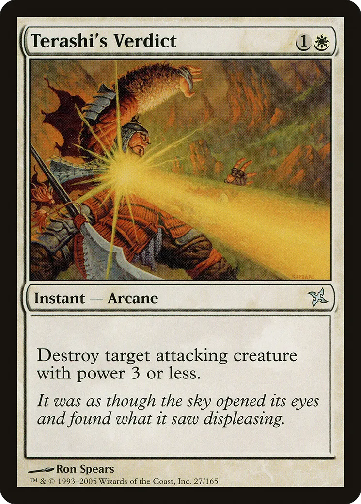 Verdict de Terashi — Betrayers of Kamigawa — Magic: The Gathering
