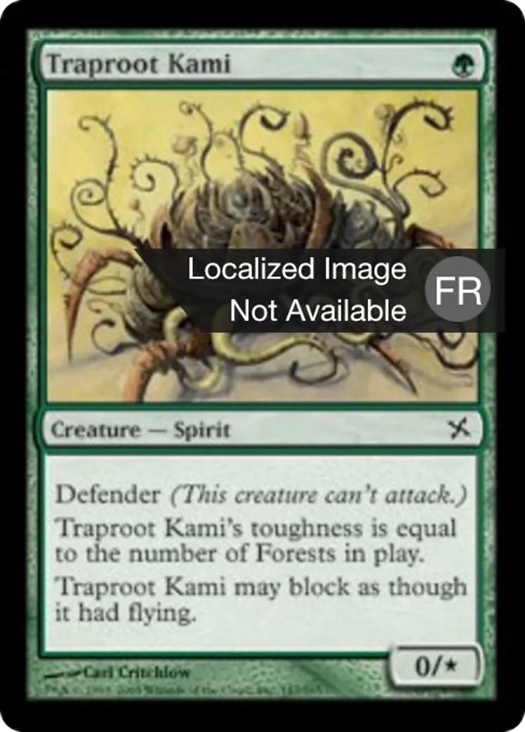 Kami de racine-piège — Betrayers of Kamigawa — Magic: The Gathering