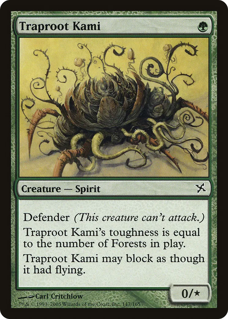 Kami de racine-piège — Betrayers of Kamigawa — Magic: The Gathering