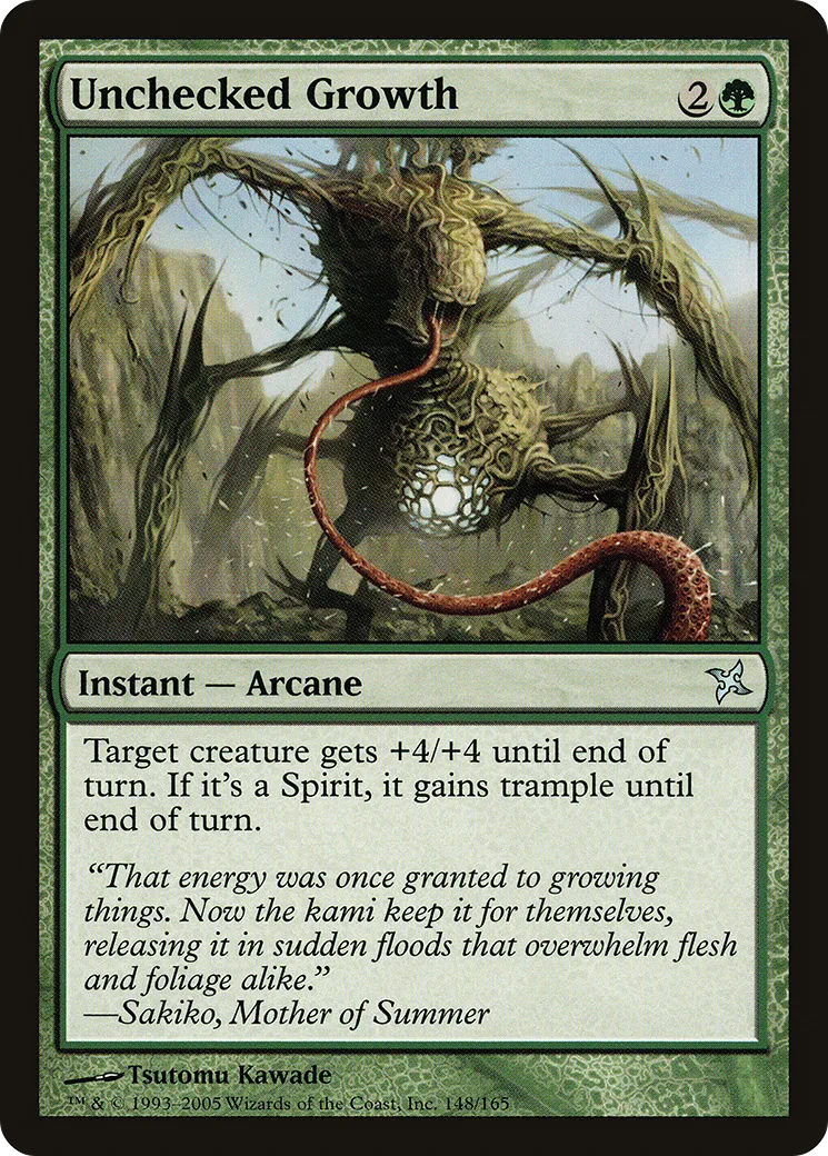Unchecked Growth — Betrayers of Kamigawa — Magic: The Gathering