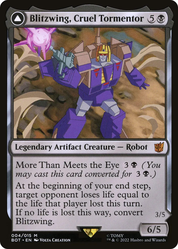 Blitzwing, Cruel Tormentor // Blitzwing, Adaptive Assailant — Transformers — Magic: The Gathering